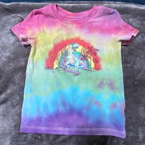 Cat & Jack 2T Tie Dye Dinosaur Shirt
